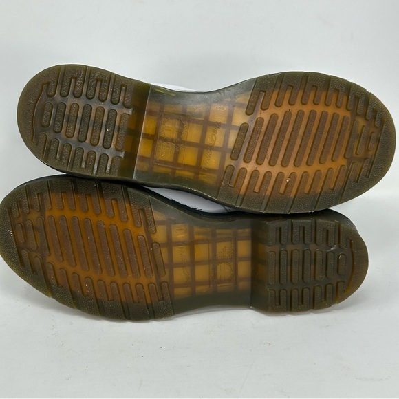 Dr. Martens *1460 Flat White Combat Boots - WHITE & BLACK - Picture 9 of 12